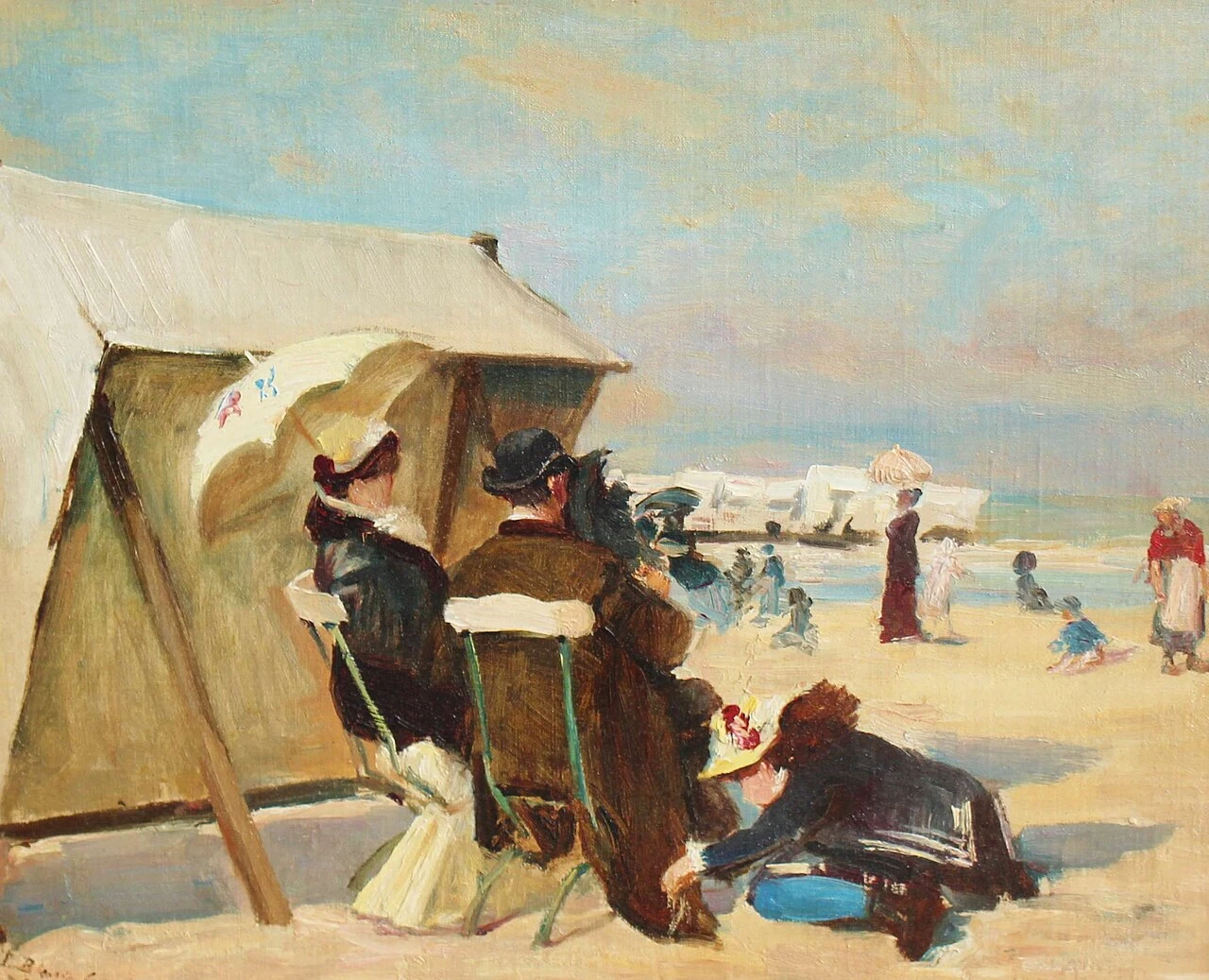 1843-Ernest Blanc - Garin - Giocando sulla spiaggia (1879)